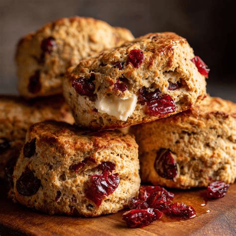 Easy Cranberry Whole Wheat Buttermilk Biscuits Recipe - Family Cook Spot