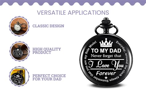 Buy exciting Lives Dad Pocket Watch - Gift for Father's Day, Birthday ...