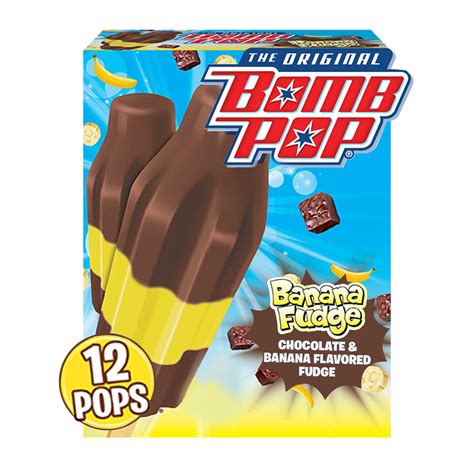 Bomb Pop Banana Fudge Ice Pops, 12 Count - Walmart.com