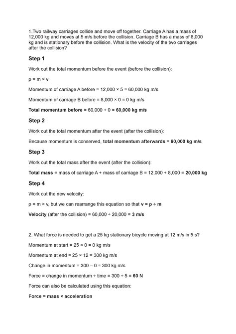Momentum WS - ........ - 1 railway carriages collide and move off ...
