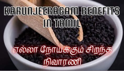 Karunjeeragam benefits in tamil - Health Tips