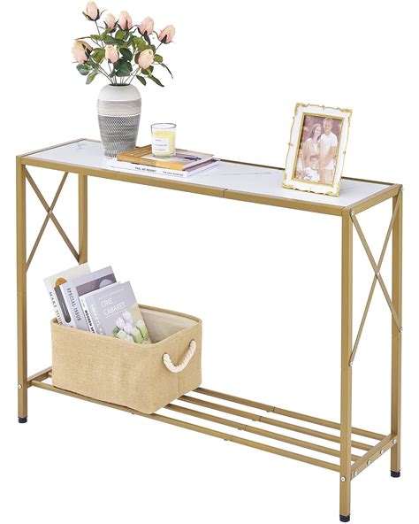 Buy Tajsoon Console Table, entryway Table, Narrow Sofa Table with ...