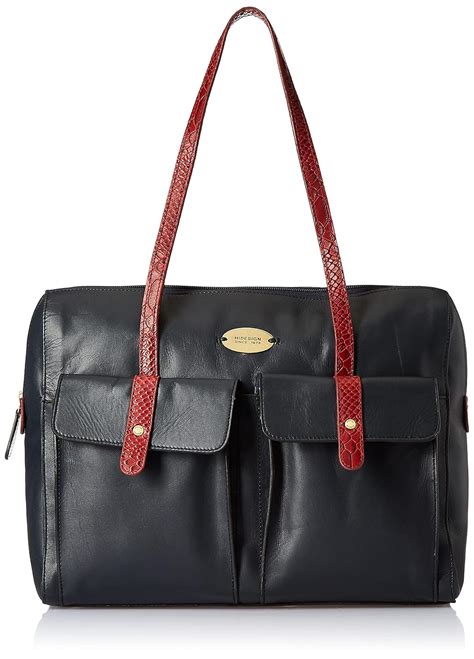 Buy Hidesign womens EE LONDON I Large M Blue Marsala II Tote Bag at ...