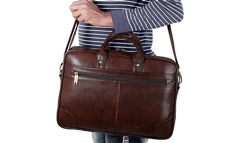 Hard Craft Vegan Leather For 15.6 inch Laptop Size Messenger Bag for ...