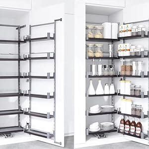 DBR Kitchen Glass Finished Pantry Storage Unit (8 Basket 600 MM ...