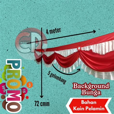 Jual Bendera background bunga 5 gelombang - MERAH PUTIH - Kab. Garut ...