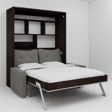 Queen Size Wall Bed With Storage & Sofa – InvisibleBed.com