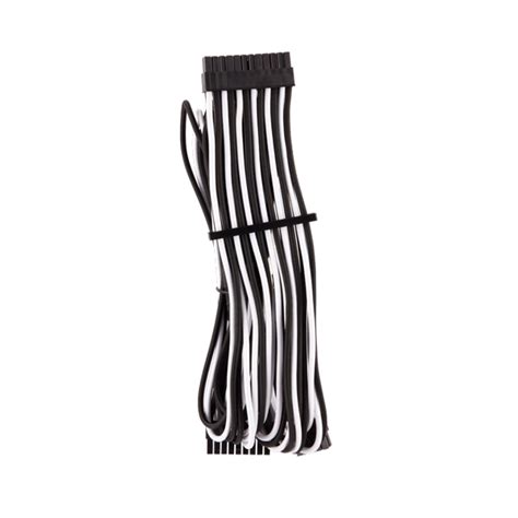 Corsair Premium Cables | Sleeved PSU Modular Cables Type 4 (White-Black)