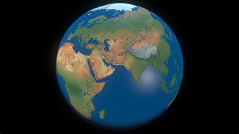 Earth 3D Model Texture 的图像结果