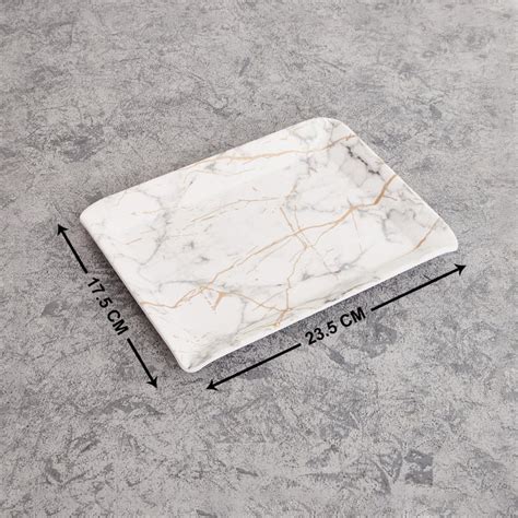 Buy Silvano Melamine Printed Medium Serving Tray - 23.5x17.5cm from ...