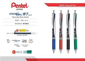 Pentel Ener Gel RT Gel Pen- Blue Ink (Pack Of 4pc) : Amazon.in: Office ...