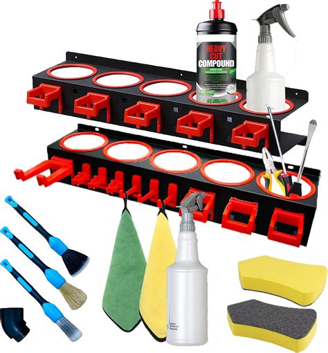 Amazon.com: YCWF Wall-mounted Spray Bottle Holder,2 Pack Spray Bottle ...