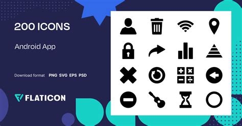 Android App Icon Pack | 200 .SVG Icons