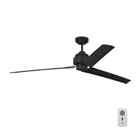 Generation Lighting Arcade 68-in Midnight Black Indoor Ceiling Fan ...