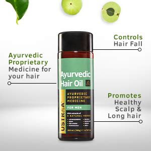 Buy Ustraa Ayurvedic Hair Oil 2 x 200ml - (Set of 2) with 8 Natural ...