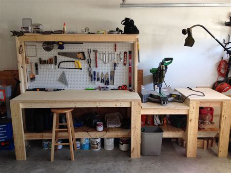 Workbench with miter saw station | Garage work bench, Garage workbench plans, Diy workbench