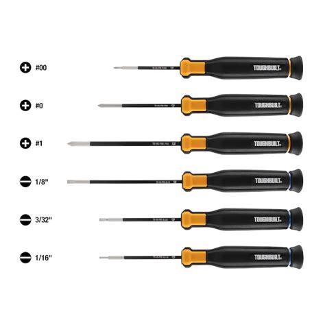 TOUGHBUILT Precision 7-Piece Magnetic Variety Pack Screwdriver Set TB ...