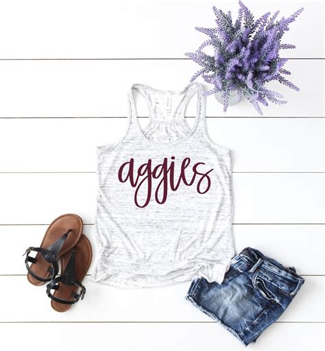 Aggies Script Tank or Shirt, Game Day Shirt, Texas A&M Shirt ...