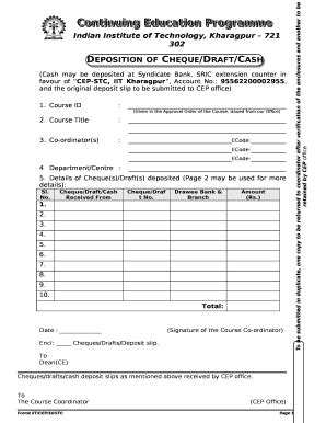 International Summer & Winter Term (ISWT) - CEP, IIT-Kharagpur Doc ...