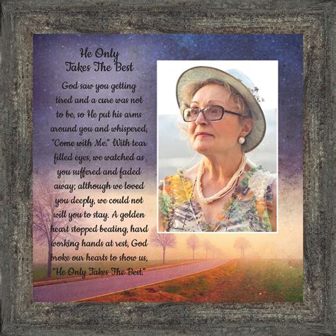 Buy Memorial Picture Frame, Sympathy Gifts for Loss of Mother, Loss of ...