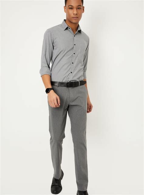 Buy Men Houndstooth Slim Fit Shirt Online at just Rs. 699.0 ...