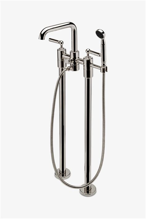 Discover Ludlow Floor Mounted Exposed Tub Filler with Handshower and ...