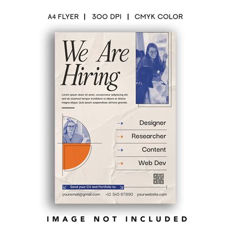 Retro we are hiring flyer for job vacancies and recruitment | Premium PSD