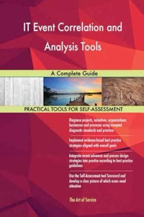 Buy IT Event Correlation and Analysis Tools A Complete Guide Book ...