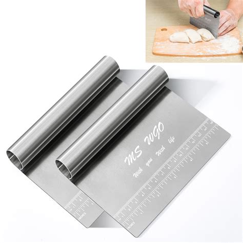 Buy MS WGO Pro Dough Pastry Scraper/Cutter/Chopper Stainless Steel ...