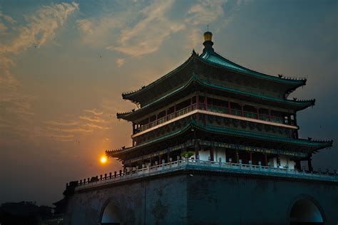 日落前的美丽西安古城墙高清图片下载-正版图片500467980-摄图网