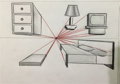 Image result for Two-Point Perspective Object Drawing