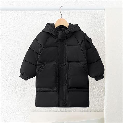ATOGUTA Girls Down Jacket Hooded Quilted Puffer Parka Coat Lightweight ...