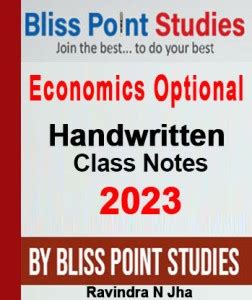 Economics Optional Handwritten Class Notes For IAS Optional Bliss Point ...