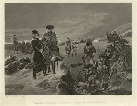 George Washington Valley Forge - painting of washington at valley forge