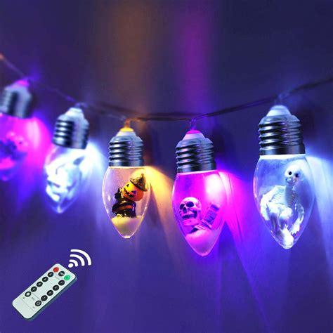 Buy Halloween Bulb String Lights Decorations, Battery Operated Powerd 8 ...