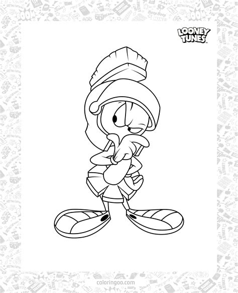Marvin The Martian Coloring Sheet | The martian, Marvin the martian, Marvin
