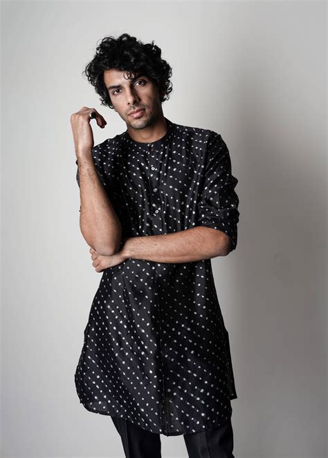 Printed Silk Short Kurta – countrymade.in