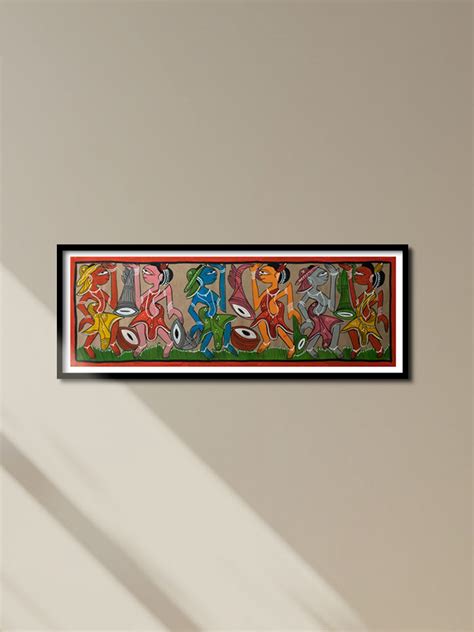Santhal Ritual Dance Pattachitra Artwork | Buy Home Decor | Memeraki