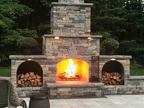 Outdoor Fireplace Wood Storage – Fireplace Guide by Linda