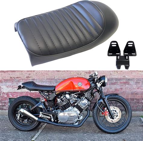 Buy Black Vintage Cafe Racer Hump Seat Retro Saddle For CB 350 CB400 ...