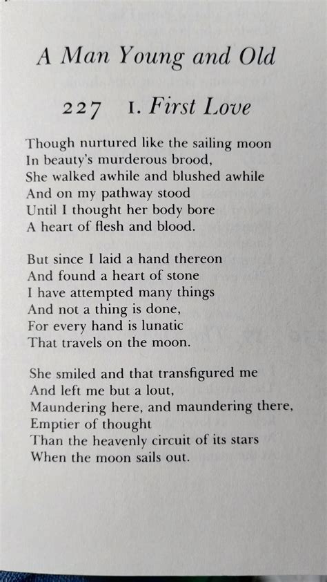 [POEM] 'First Love' by W.B.Yeats : r/Poetry