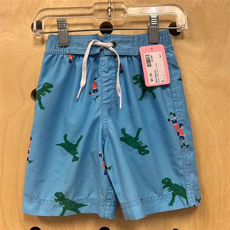 Pixel T-Rex Swim Trunks – Little Bird