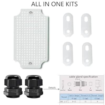 Otdorpatio Waterproof Junction Box with Cable Gland and India | Ubuy