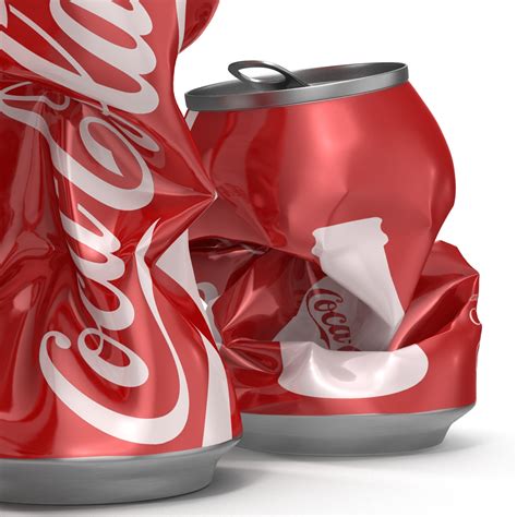 3D Crushed Soda Cans Set Coca Cola | 3D Molier International