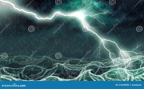 风雨如磐的海 库存例证. 插画 包括有 东部, 云彩, 闪电, 本质, 蓝色, 波斯菊, 展望期, 占星术 - 31654990