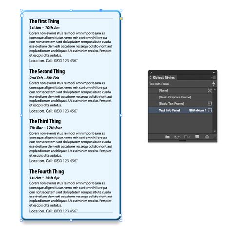 Image result for Object Status in InDesign