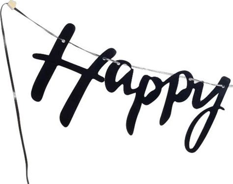 partyonn Cursive Happy birthday bunting banner pack of 1 Price in India ...