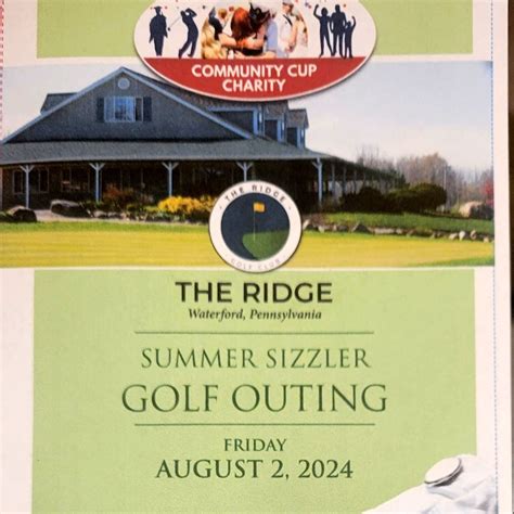 Summer Sizzler Golf Outing , The Ridge Golf Club, Waterford, 2 August ...