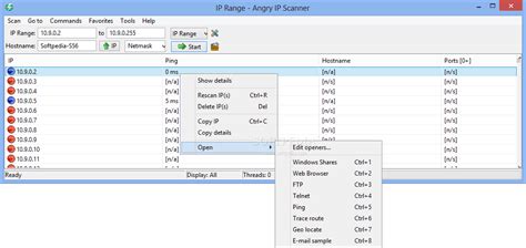Angry IP Scanner 的图像结果