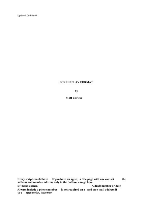 Screenplay - Template Spark...: Premium Template - Template Spark
